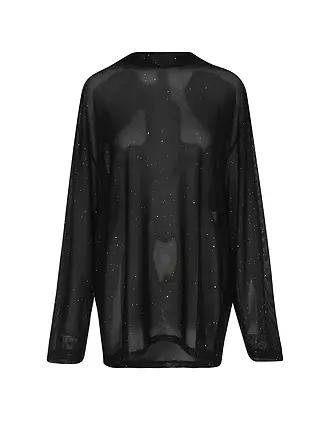 KARO KAUER | Langarmshirt MESH SPARKLE | 